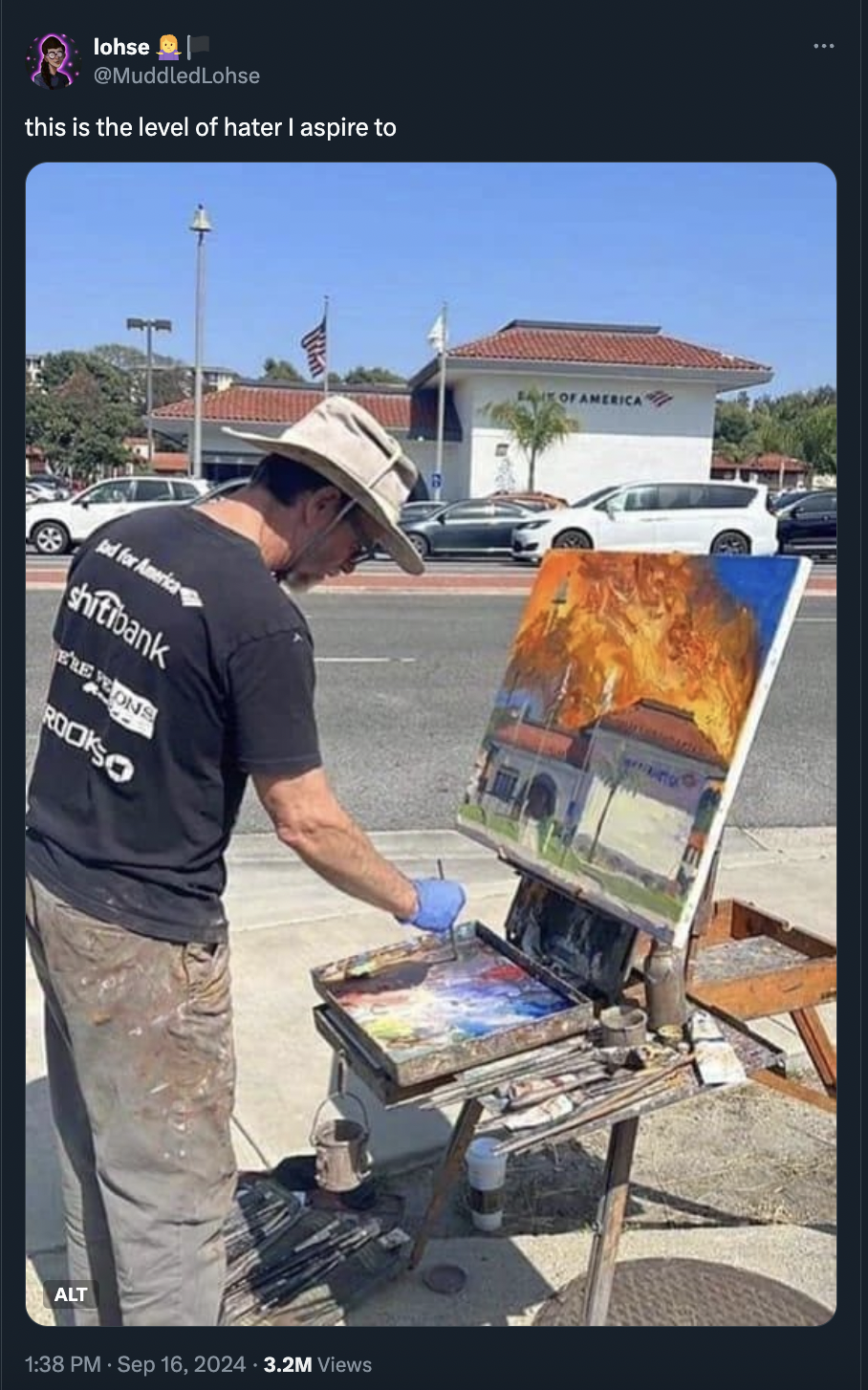 guy paints banks on fire - lohse this is the level of hater I aspire to for America shitibank Rookso Alt 3.2M Views